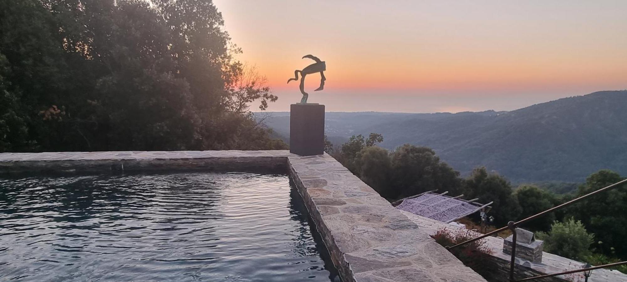 Domaine Colonna-Santini, Gite Piscine, Sauna, Spa Porri Eksteriør billede